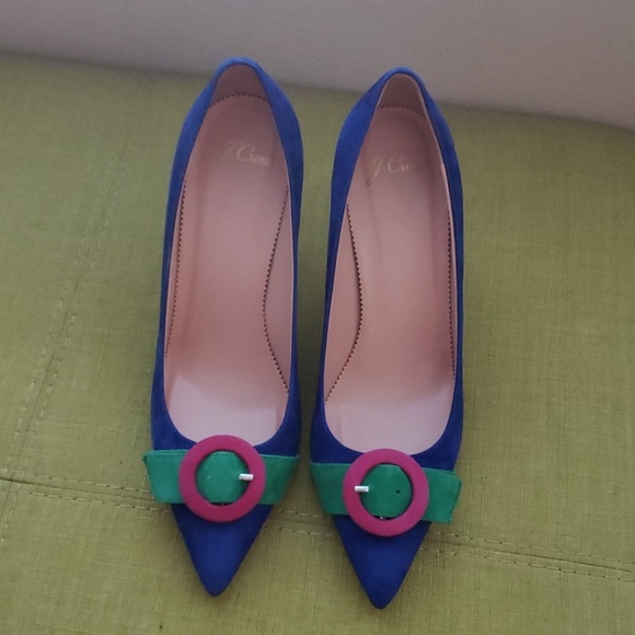 Beautiful colorblocked suede pumps - NIB - Picture 3 of 4